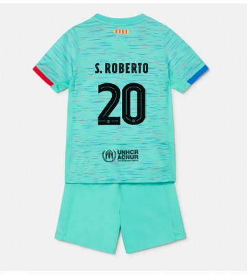 Barcelona Sergi Roberto #20 Koszulka Trzecich Dziecięca 2023-24 Krótki Rękaw (+ Krótkie spodenki)